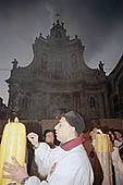 Festa di Sant Agata   during the procession Devoti carry huge candles as vow 